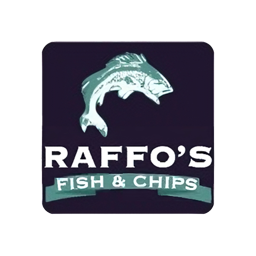 Raffos Fish & Chips logo.
